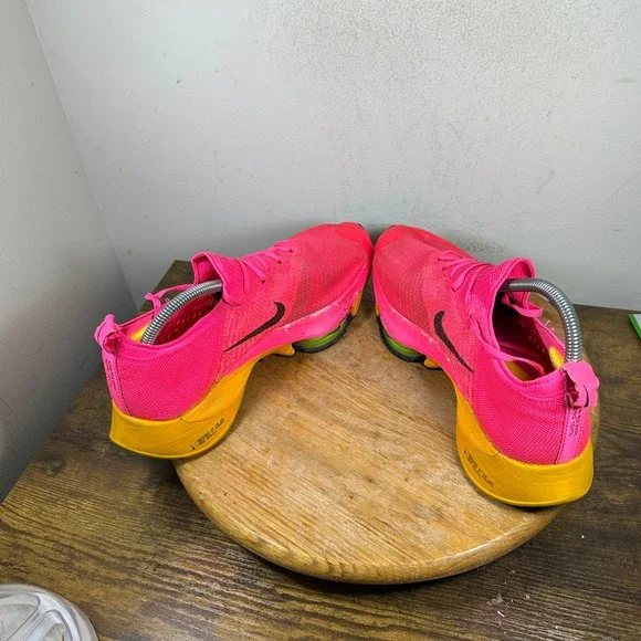 Nike Air Zoom Tempo Next% Men's Pink Volt Running Shoes CI9923-600 Size 10